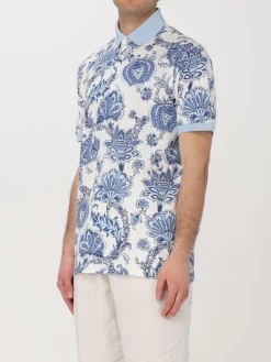 Polo Pegaso Etro in cotone paisley