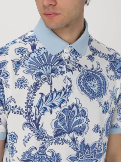 Polo Pegaso Etro in cotone paisley