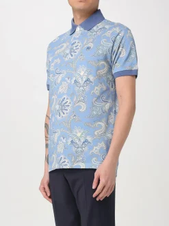 Polo Pegaso Etro in cotone paisley