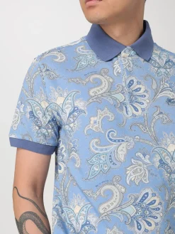 Polo Pegaso Etro in cotone paisley