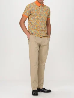 Polo Pegaso Etro in cotone paisley