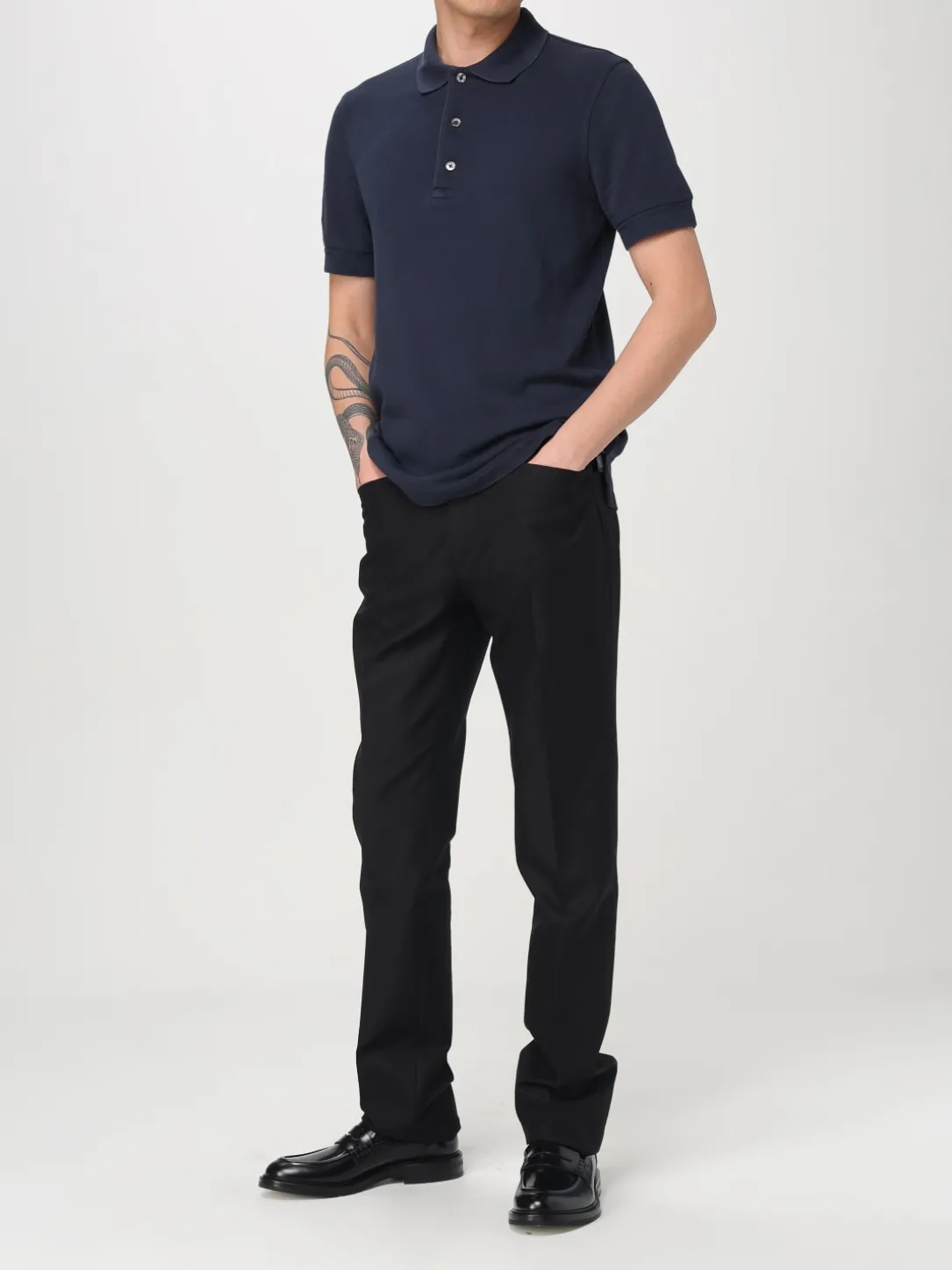 Polo Tom Ford in misto cotone