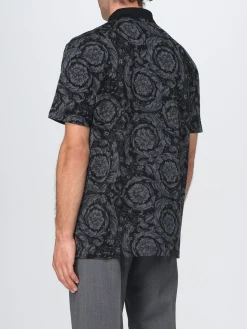 Polo Versace in cotone con Baroque Versace