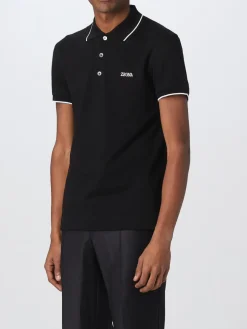 Polo Zegna in cotone stretch