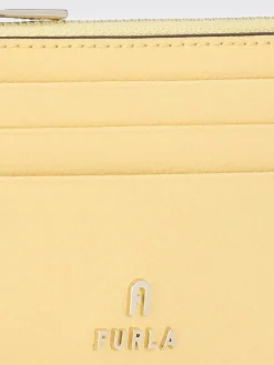 Portacarte di credito Camelia Furla in pelle a grana