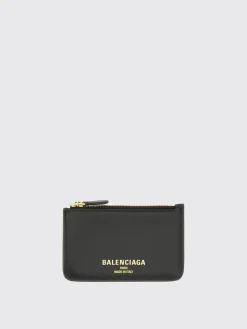 Portacarte di credito Cash 2.0 Balenciaga in pelle