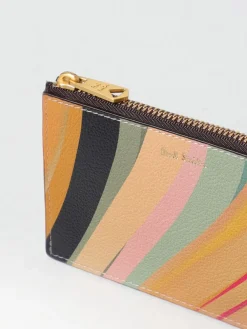 Portacarte di credito Dusky Swirl Paul Smith in pelle stampata