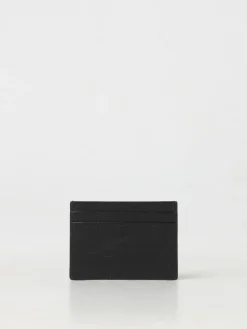 Portacarte di credito Saint Laurent in pelle stampa cocco