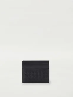Portacarte in pelle di vitello intrecciata Bottega Veneta