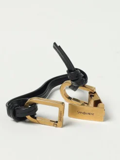 Portachiavi Saint Laurent in pelle ed ottone