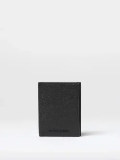 Portafoglio in pelle a grana Emporio Armani