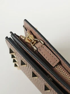 Portafoglio Rockstud Valentino Garavani in pelle a grana
