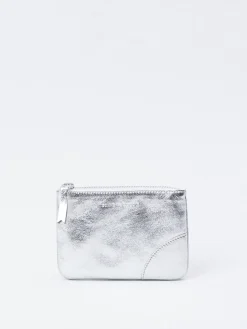 Portamonete in pelle laminata Comme Des Garcons