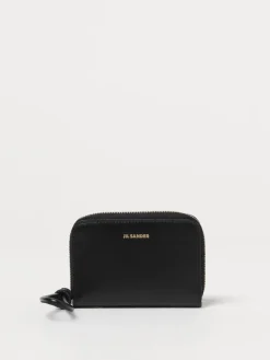 Portamonete Jil Sander in pelle palmellata