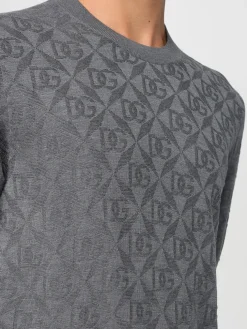 Pullover Dolce & Gabbana in seta con motivo monogram
