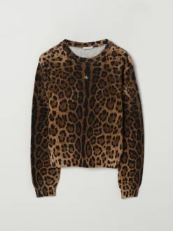 Pullover Dolce & Gabbana in lana vergine animalier
