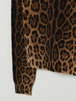 Pullover Dolce & Gabbana in lana vergine animalier