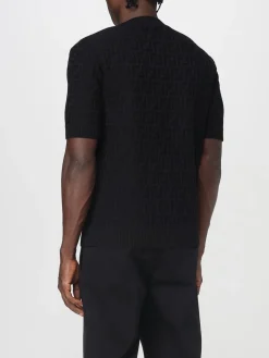 Pullover Fendi in cashmere con motivo monogram