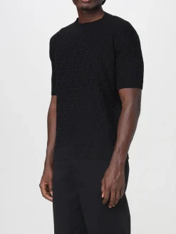 Pullover Fendi in cashmere con motivo monogram