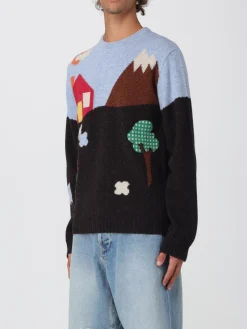 Pullover Moschino Couture in lana vergine con motivo grafica