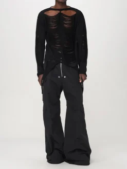 Pullover Rick Owens in lana effetto usurato