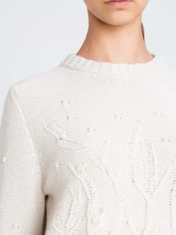 Pullover Twinset in misto lana con ricami