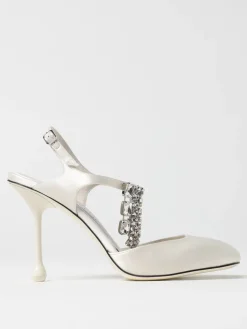 Pump Verity Jimmy Choo in raso con cristalli chandelier