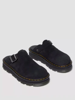 Sabot platform Zegzag Dr. Martens in camoscio