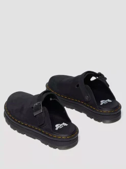 Sabot platform Zegzag Dr. Martens in camoscio