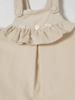 Salopette in velluto a costine Monnalisa