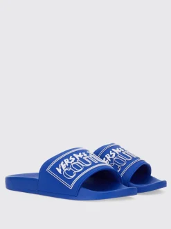 Sandali slides con logo Versace Jeans Couture