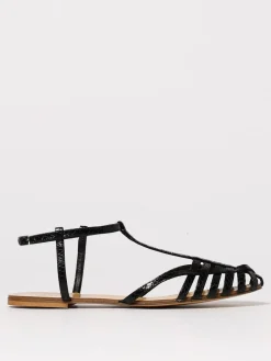 Sandalo Anna F. in pelle stampa pitone