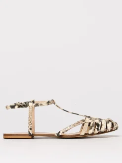 Sandalo Anna F. in pelle stampa pitone