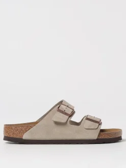 Sandalo Arizona Birkenstock in camoscio