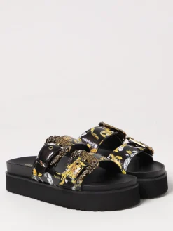 Sandalo Baroque Versace Jeans Couture in pelle sintetica stampata