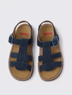 Sandalo Bicho Camper in camoscio