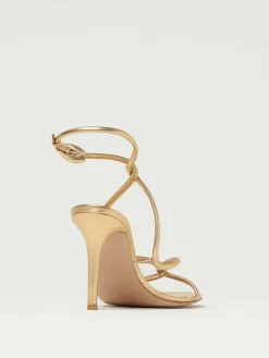 Sandalo Black Mamba Gianvito Rossi in nappa laminata