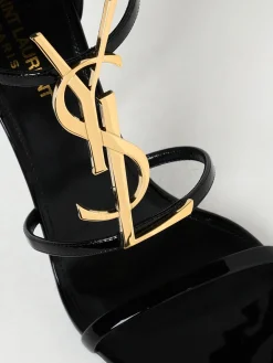 Sandalo Cassandra Saint Laurent in vernice