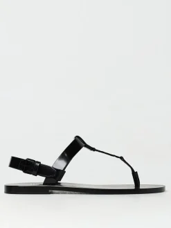 Sandalo Cassandre Saint Laurent in pelle spazzolata