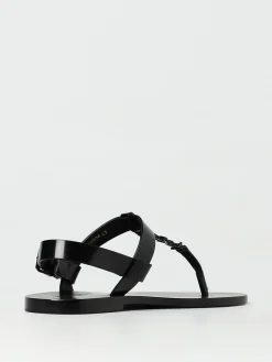 Sandalo Cassandre Saint Laurent in pelle spazzolata