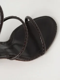 Sandalo Cleo Rene Caovilla in pelle stampa pitone