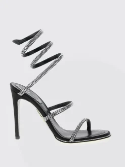 Sandalo Cleo Rene Caovilla in raso con strass