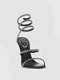 Sandalo Cleo Rene Caovilla in raso con strass