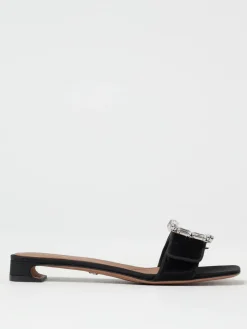 Sandalo Dolce & Gabbana in velluto con fibbia gioiello