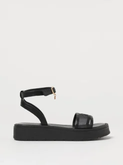 Sandalo Elisabetta Franchi La Mia Bambina in pelle e nylon a rete