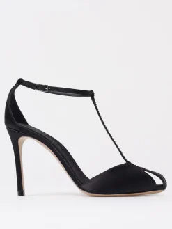 Sandalo Emporio Armani in raso con cristalli