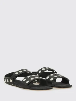 Sandalo Khaite in pelle con borchie