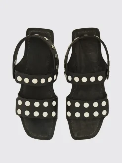 Sandalo Khaite in pelle con borchie