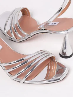 Sandalo Latour Aquazzura in vernice laminata