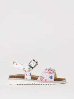 Sandalo Monnalisa in pelle sintetica con stampa fruits